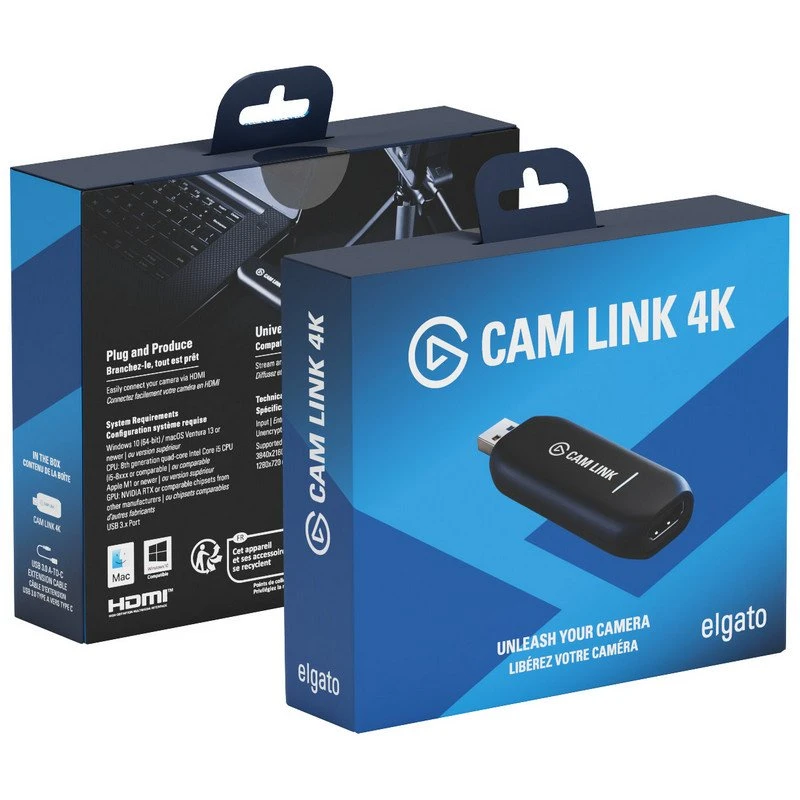 Caja de la tarjeta de captura Elgato Cam Link 4K