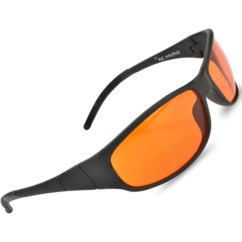 Lentes envolventes BioRhythm Safe con lente naranja ámbar
