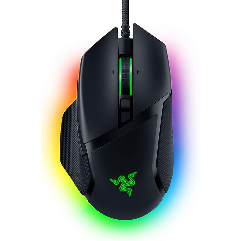 Ratón ergonómico para juegos Razer Basilisk V3 negro con iluminación Chroma RGB
