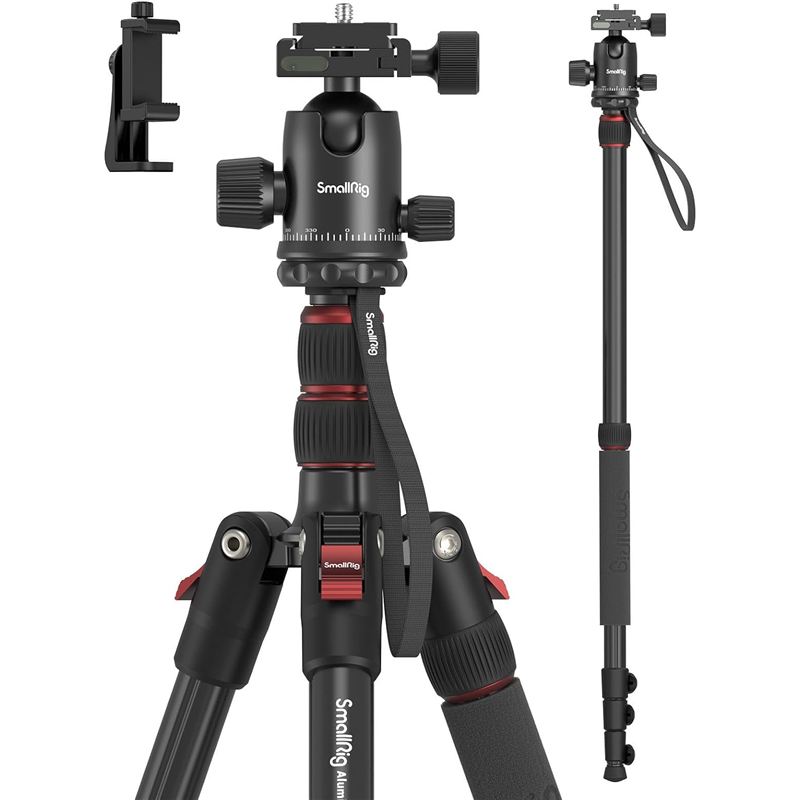 Trípode SmallRig CT-10 de aluminio con rótula de bola